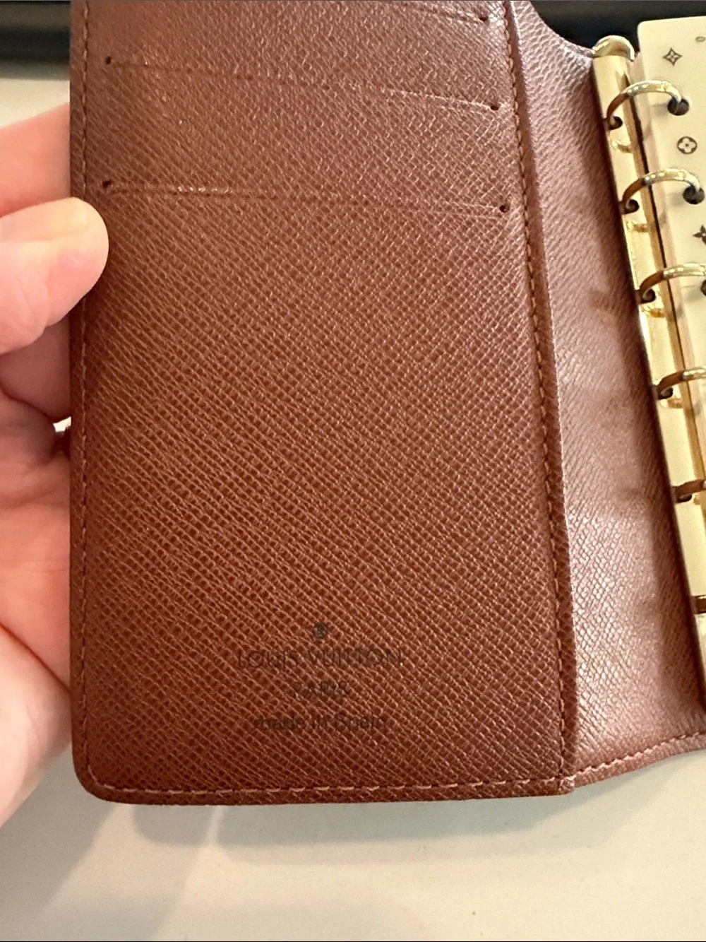 Louis Vuitton PM agenda Monogram Canvas Organizer Cover - Brown & Tan